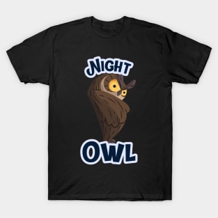 Night Owl with Insomnia and Noctural Sleepless Nights T-Shirt